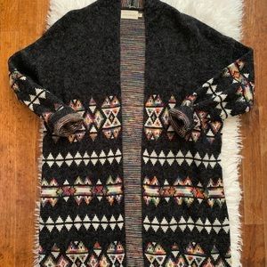 Open front duster cardigan
